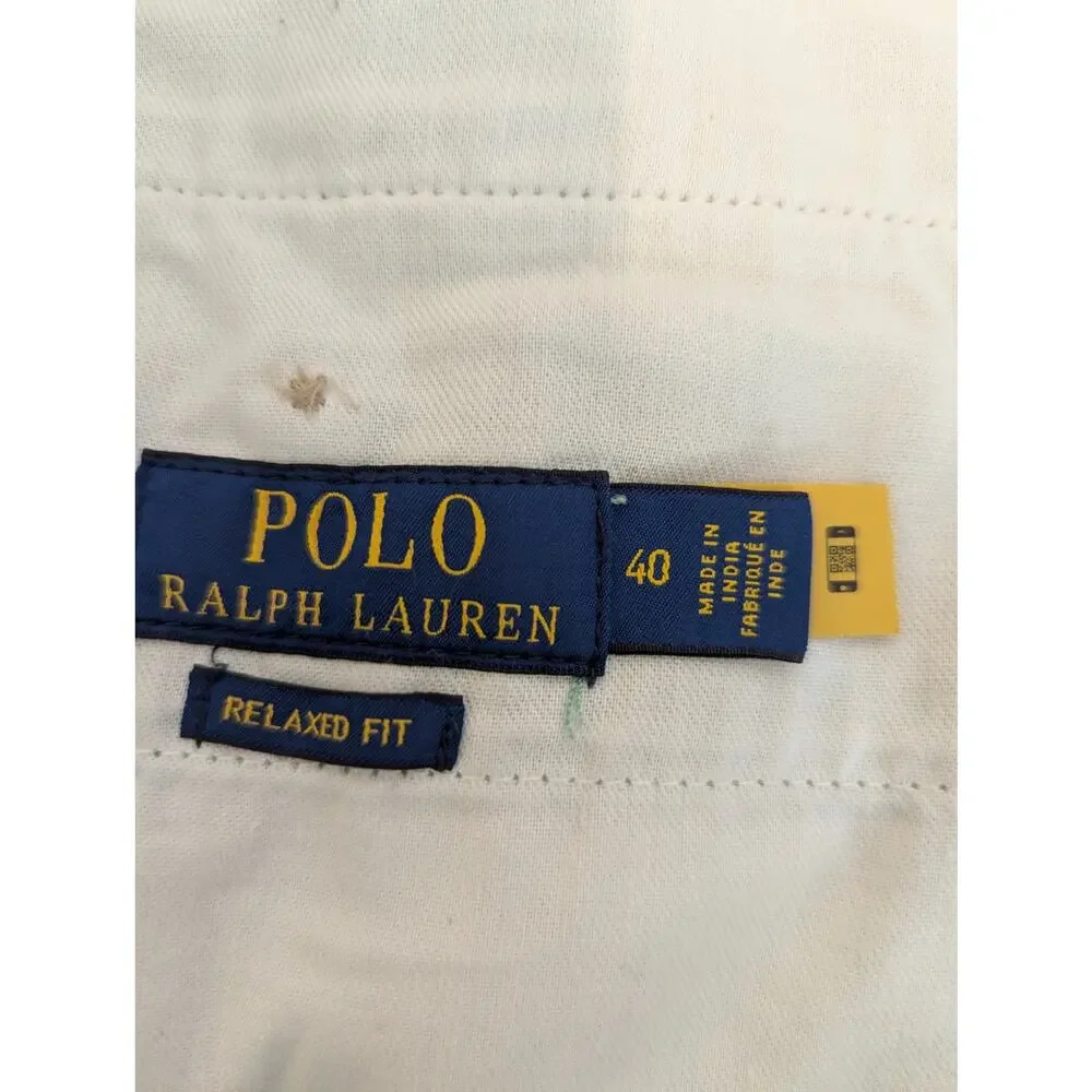 Polo Ralph Lauren Chino Shorts Size 40 Green Relaxed Fit Casual Preppy Coastal